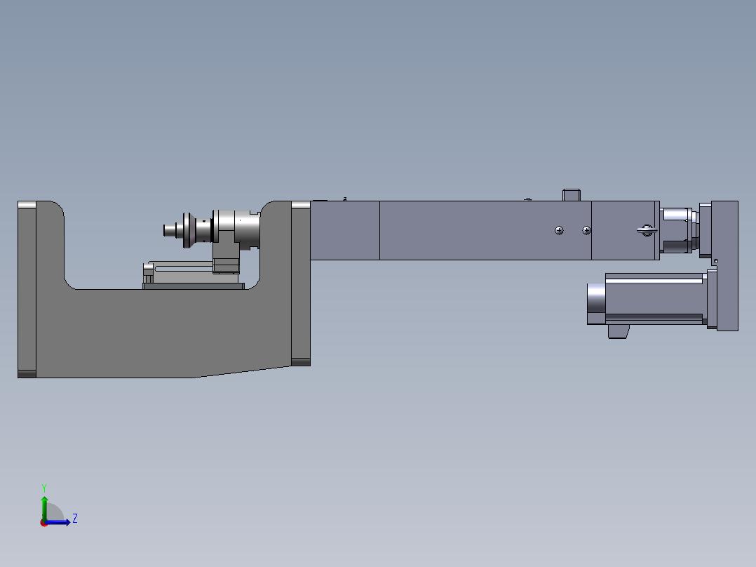 伺服压力机3D图纸 E095左视图