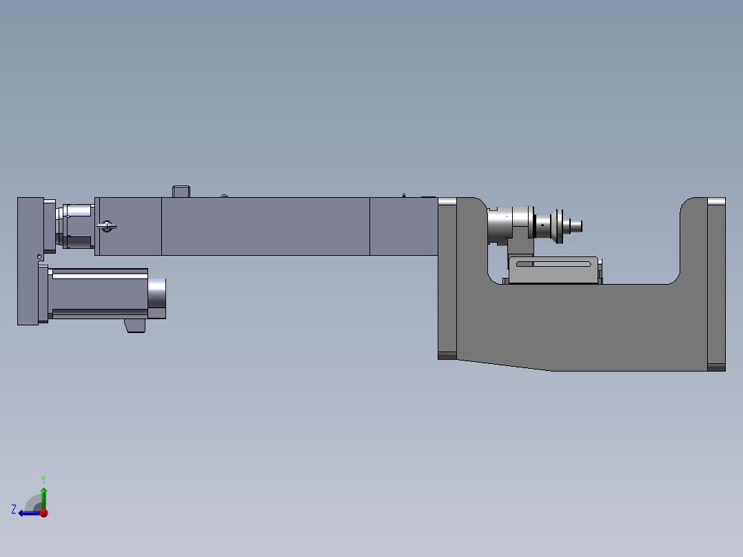 伺服压力机3D图纸 E095右视图