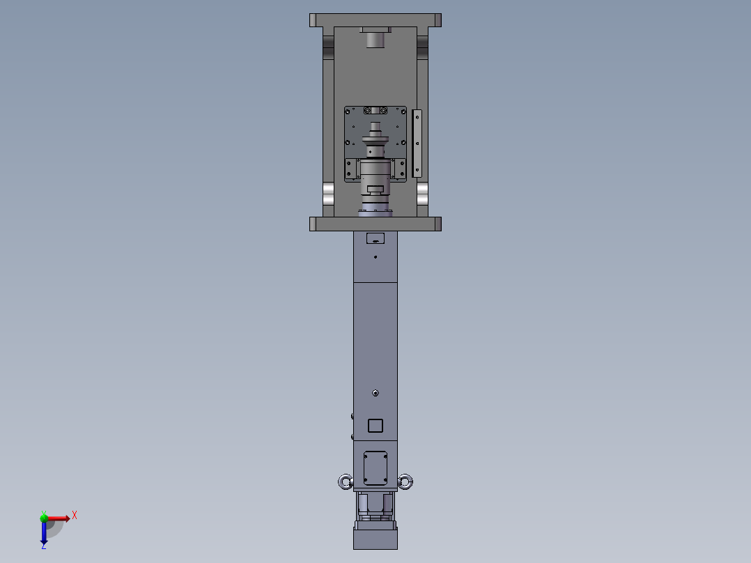 伺服压力机3D图纸 E095俯视图