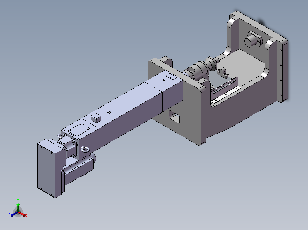 伺服压力机3D图纸 E095正等轴测图