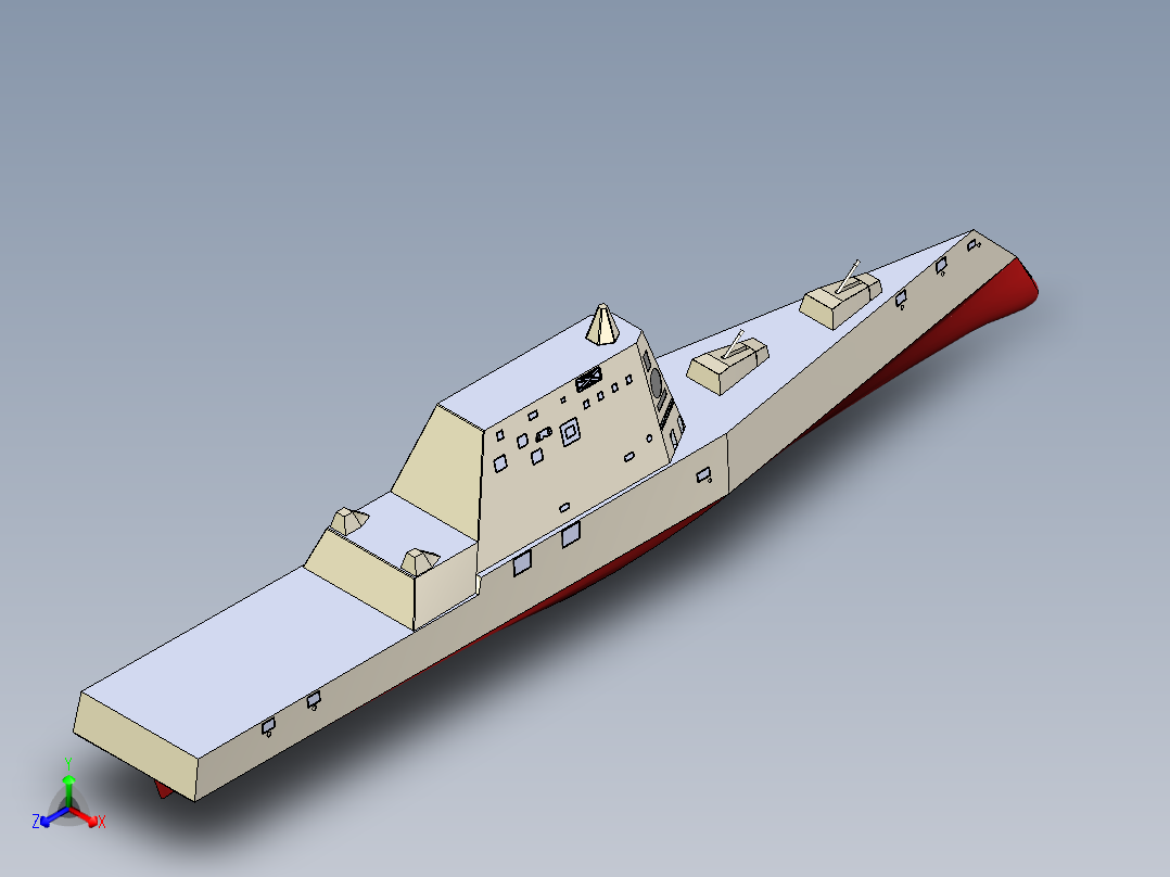 DDG1000隐身驱逐舰