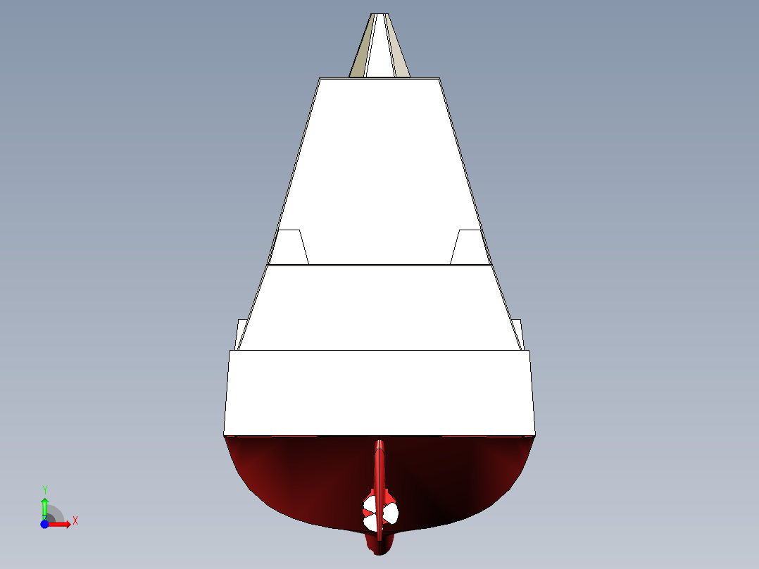 DDG1000隐身驱逐舰前视图