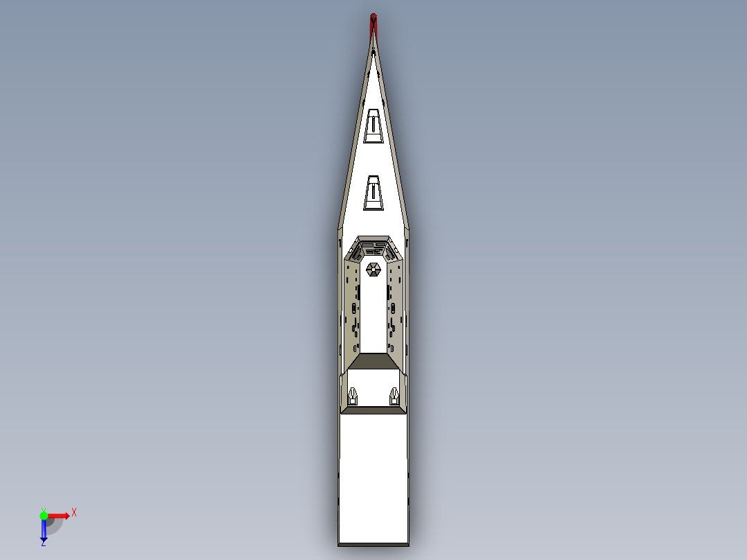 DDG1000隐身驱逐舰俯视图