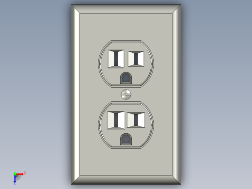 墙上插座俯视缩略图
