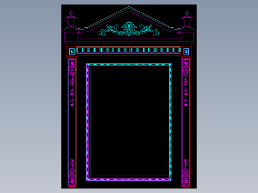 全套【镜框】dwg文件69个144396