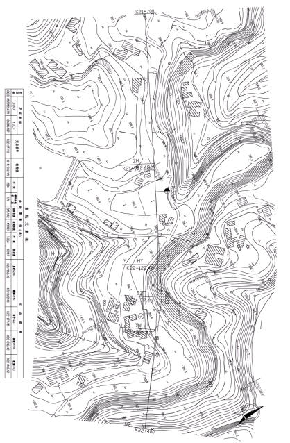 全长为3.36公里双向四车道路基宽度为26m公路Ⅰ级（计算书、CAD图、施工组织设计）