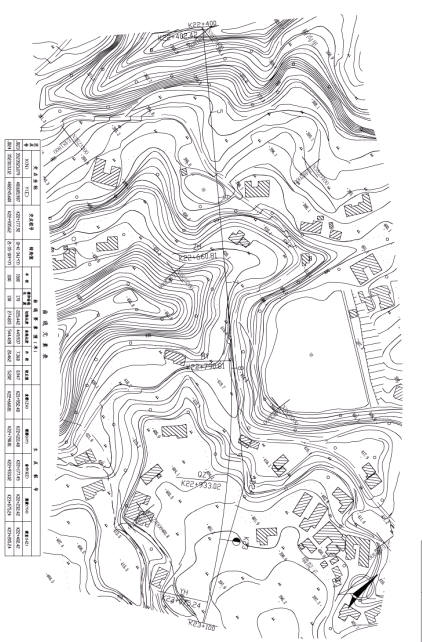 全长为3.36公里双向四车道路基宽度为26m公路Ⅰ级（计算书、CAD图、施工组织设计）