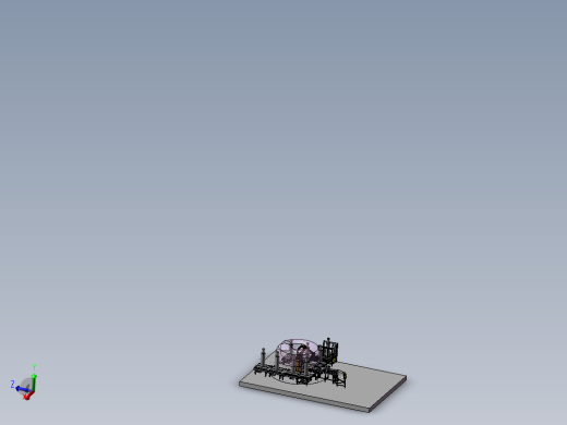 包装袋自动压包码垛输送线3d图纸 机器人包装袋分类输送线3D模型