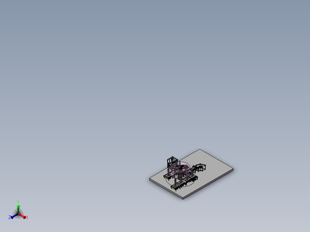 包装袋自动压包码垛输送线3d图纸 机器人包装袋分类输送线3D模型正等轴测图