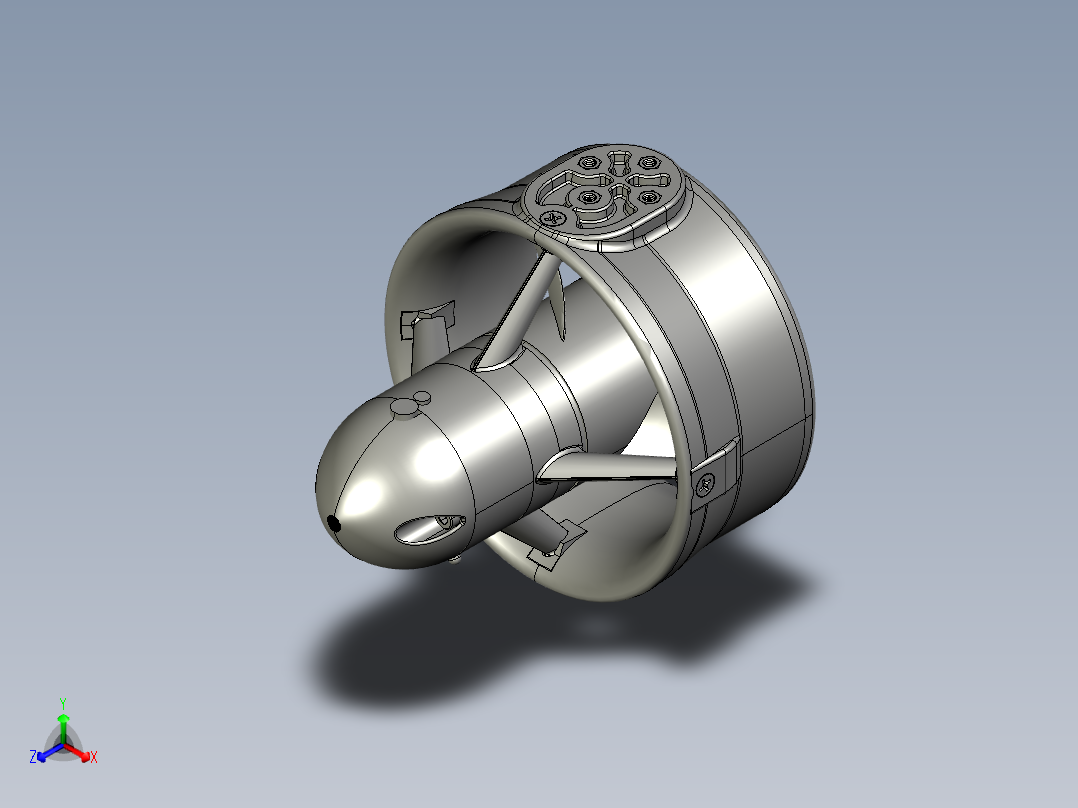 T200水下推进器3D图纸