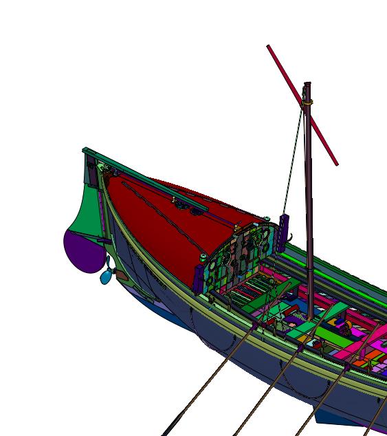 航海大型多人救生船