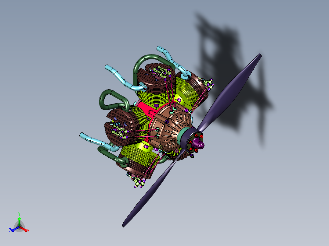 轰炸机径向运动发动机