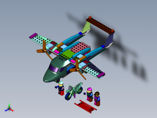 急救直升飞机救护小队积木