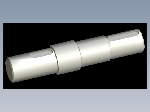 CAD格式机械制图二维100例练习-69 低速轴模型