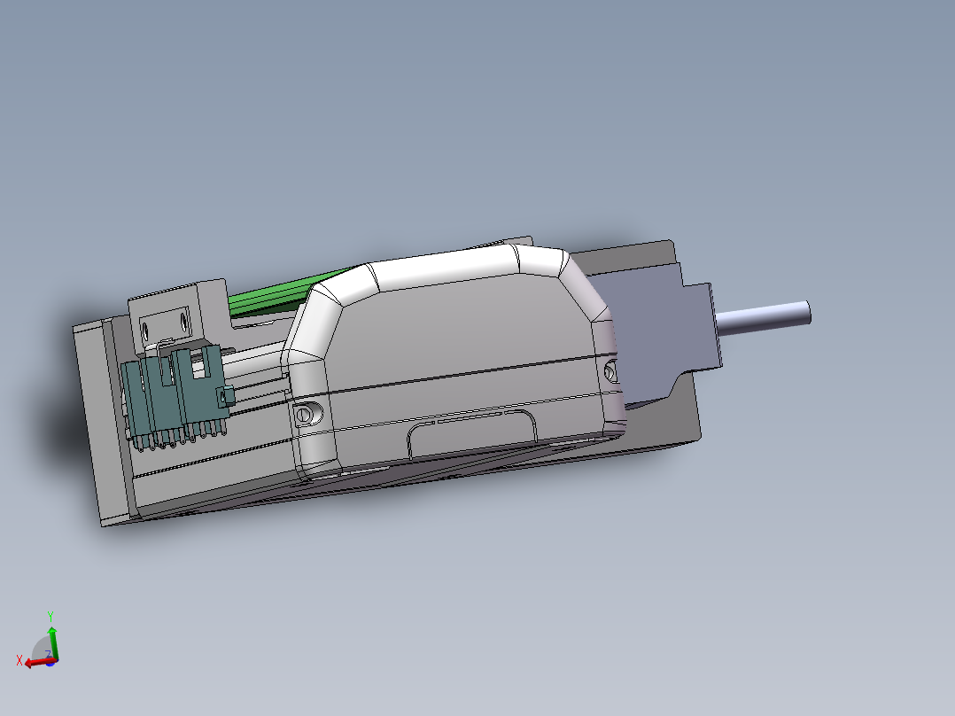 MTH丝杆半封闭模组MTH10-BR-100W主视图