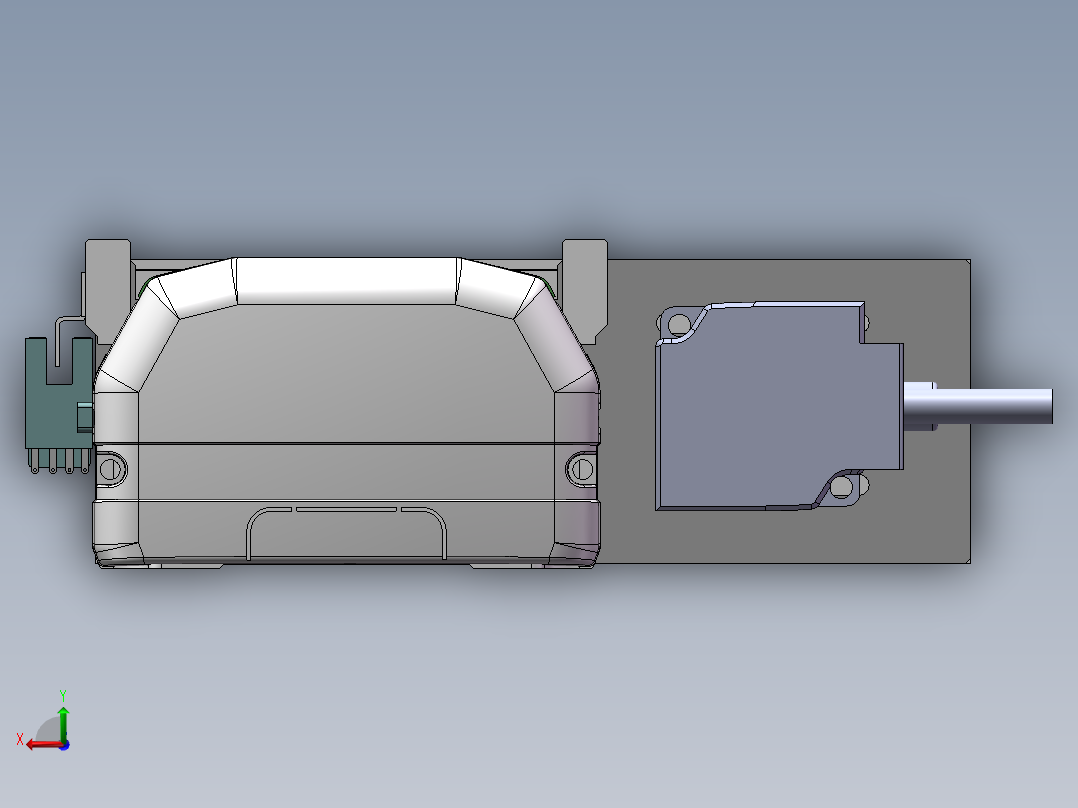 MTH丝杆半封闭模组MTH10-BR-100W后视图