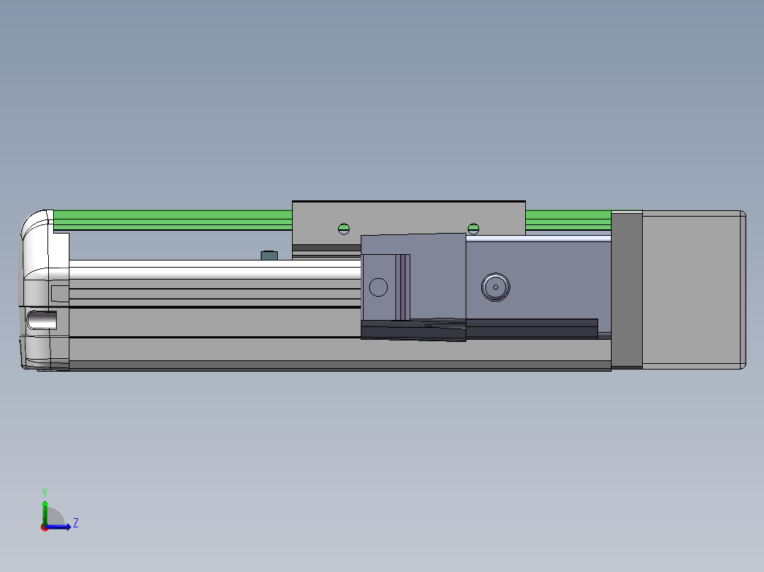 MTH丝杆半封闭模组MTH10-BR-100W左视图