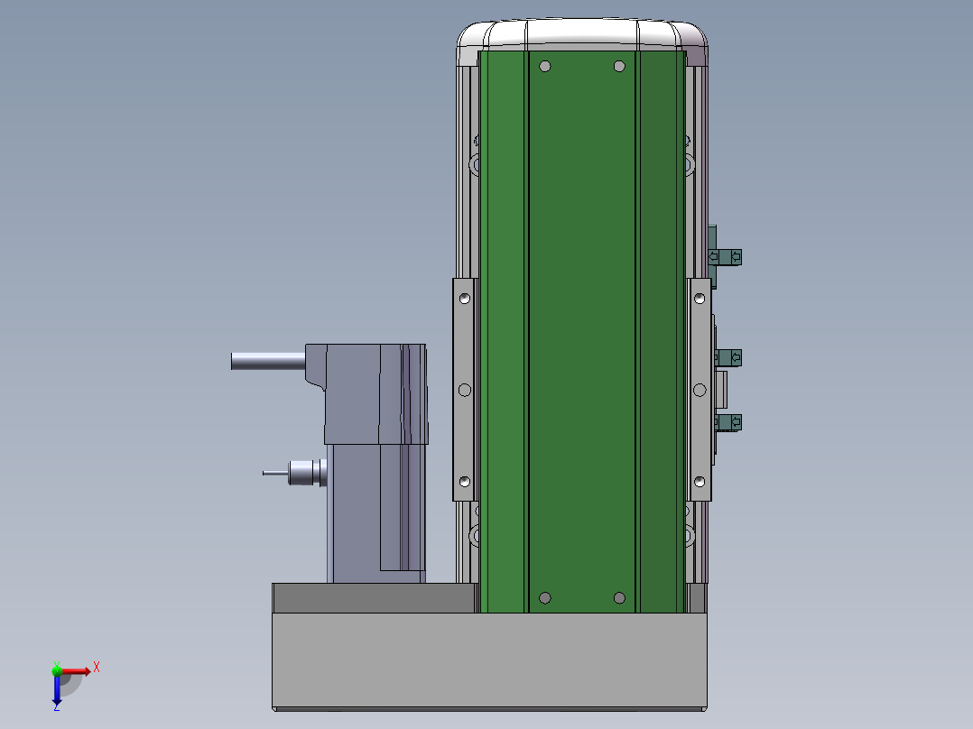 MTH丝杆半封闭模组MTH10-BR-100W俯视图