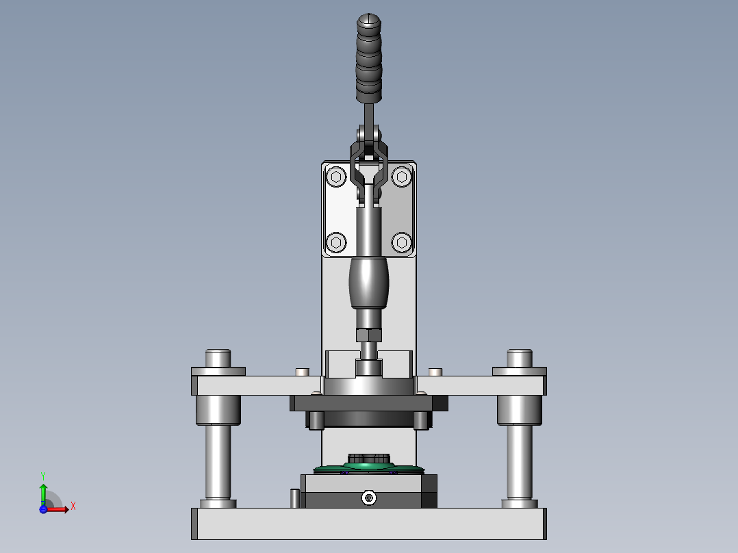 贴附治具前视图