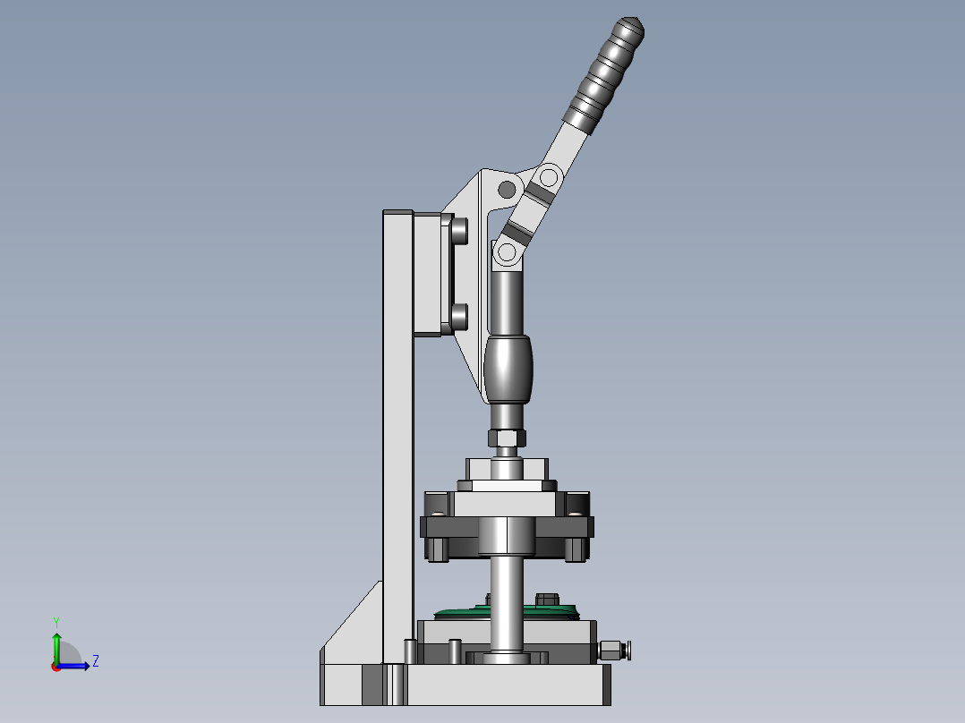 贴附治具左视图