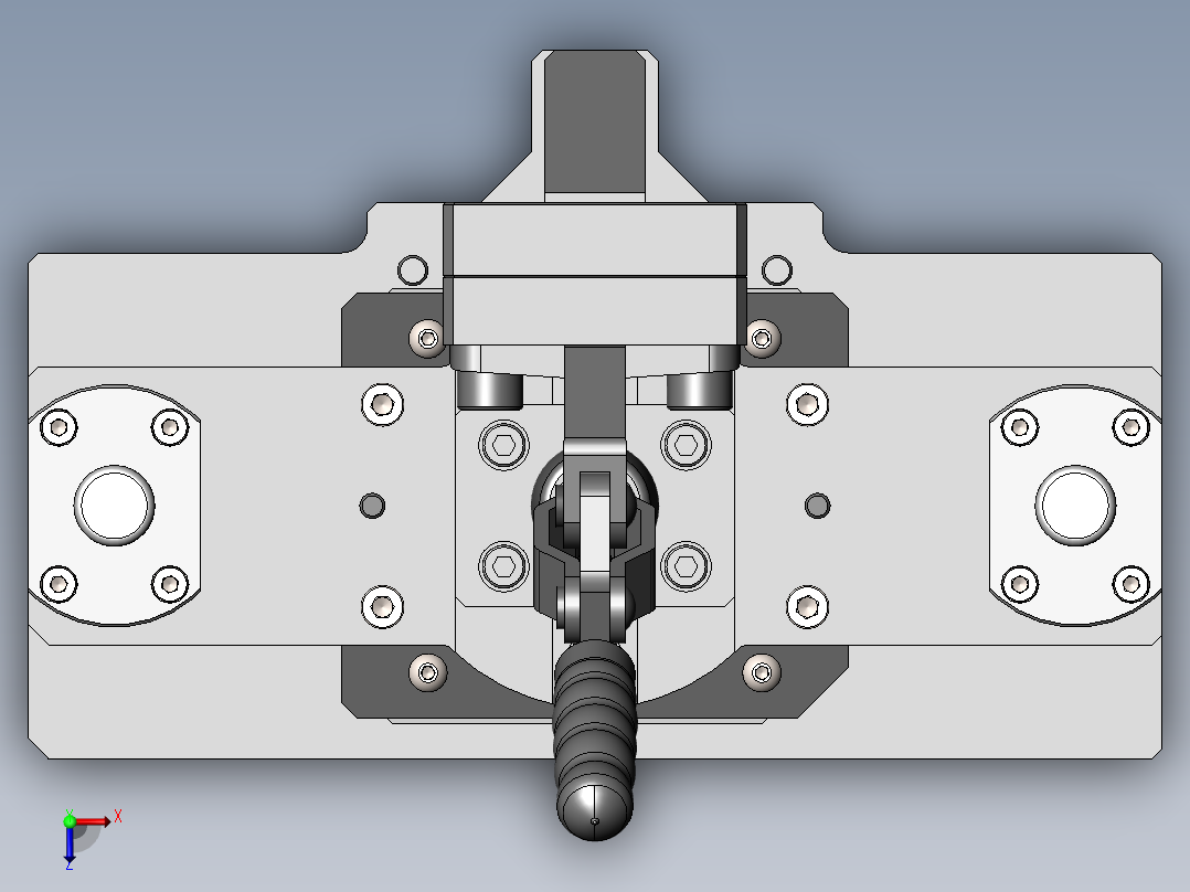 贴附治具俯视图