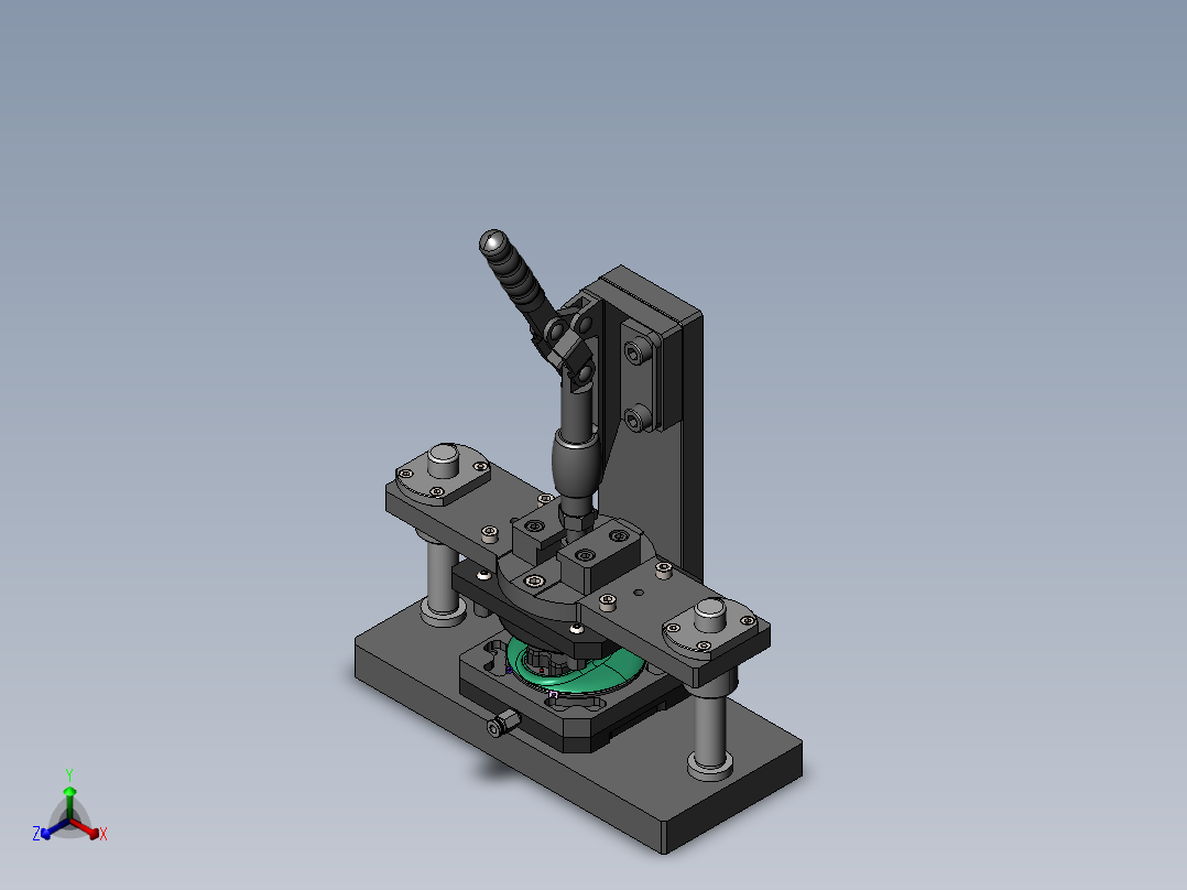 贴附治具正等轴测图