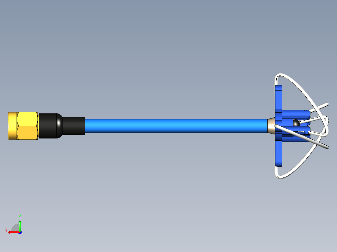 5-8ghz 4叶三叶草天线组后视图