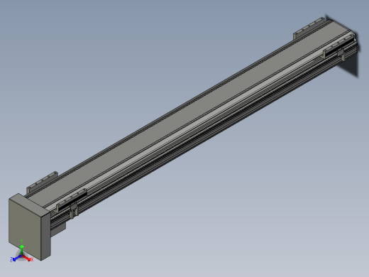 直线模组LHA170-S1400-D设计图纸