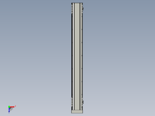 直线模组LHA170-S1400-D设计图纸俯视缩略图