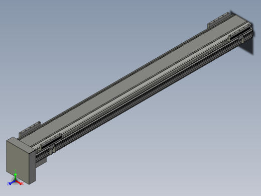直线模组LHA170-S1400-D设计图纸正等轴测缩略图