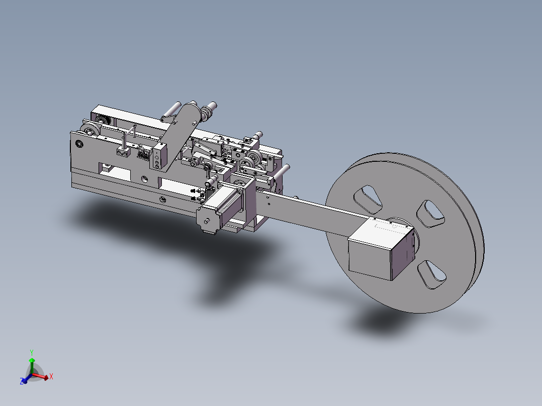 通用型SMD元件编带包装机3D模型