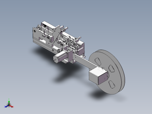 通用型SMD元件编带包装机3D模型正等轴测缩略图