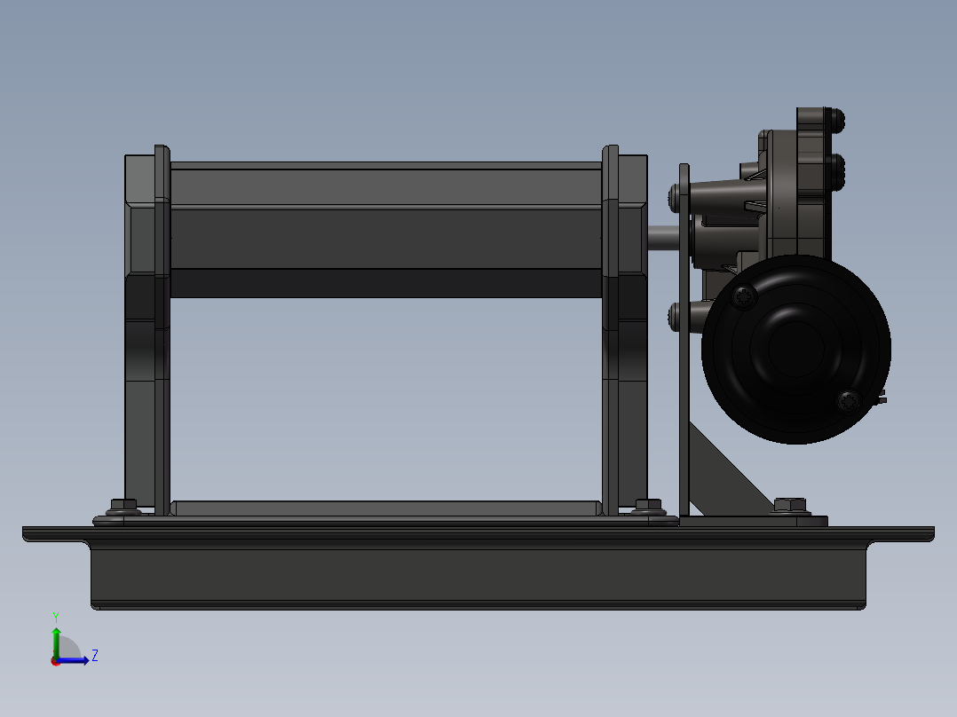 面食机（压面机）左视图