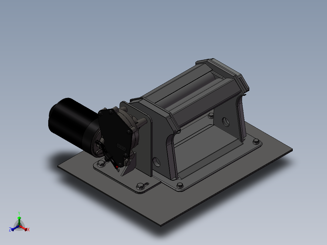 面食机（压面机）正等轴测图