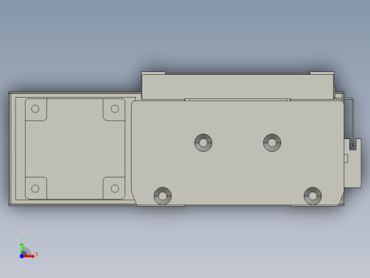 直线模组LHC17-S300-L设计图纸前视缩略图