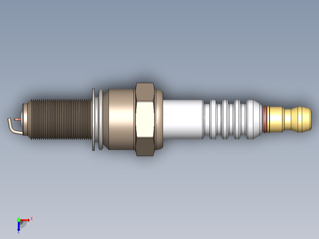 火花塞10俯视图