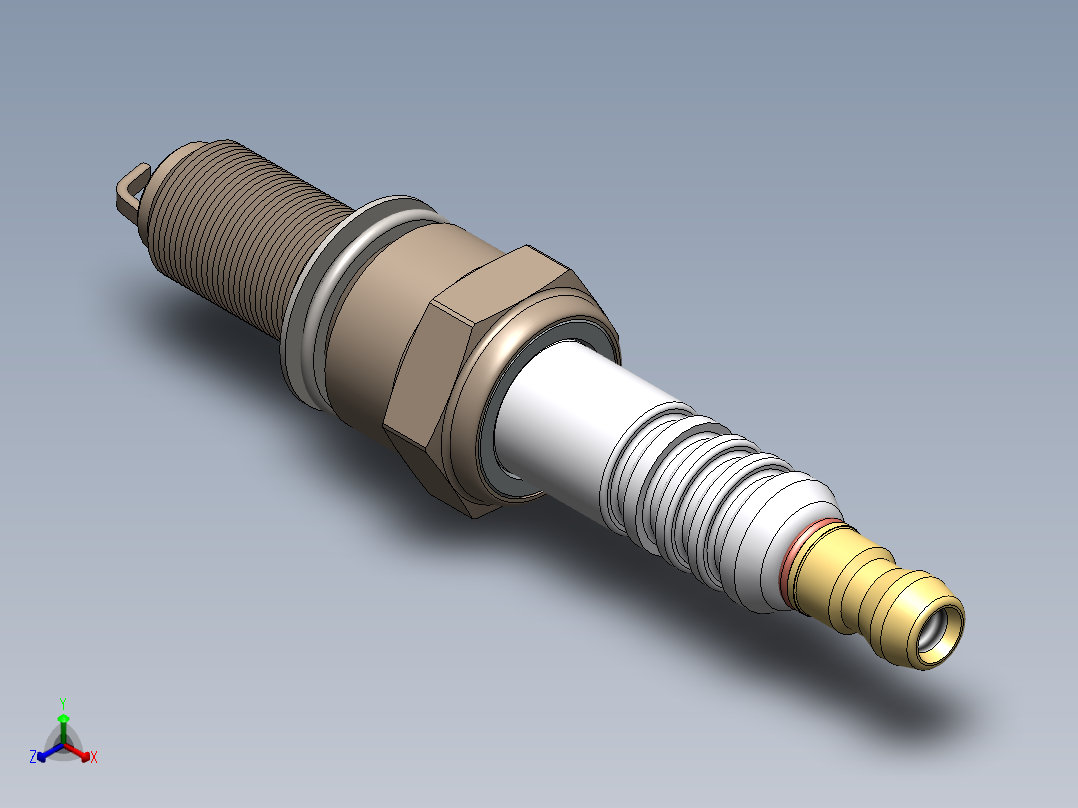 火花塞10正等轴测图