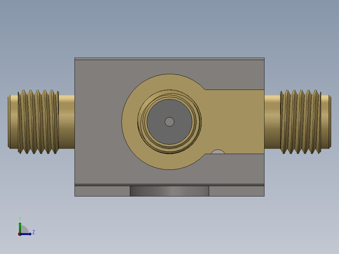 SMA接口34左视图