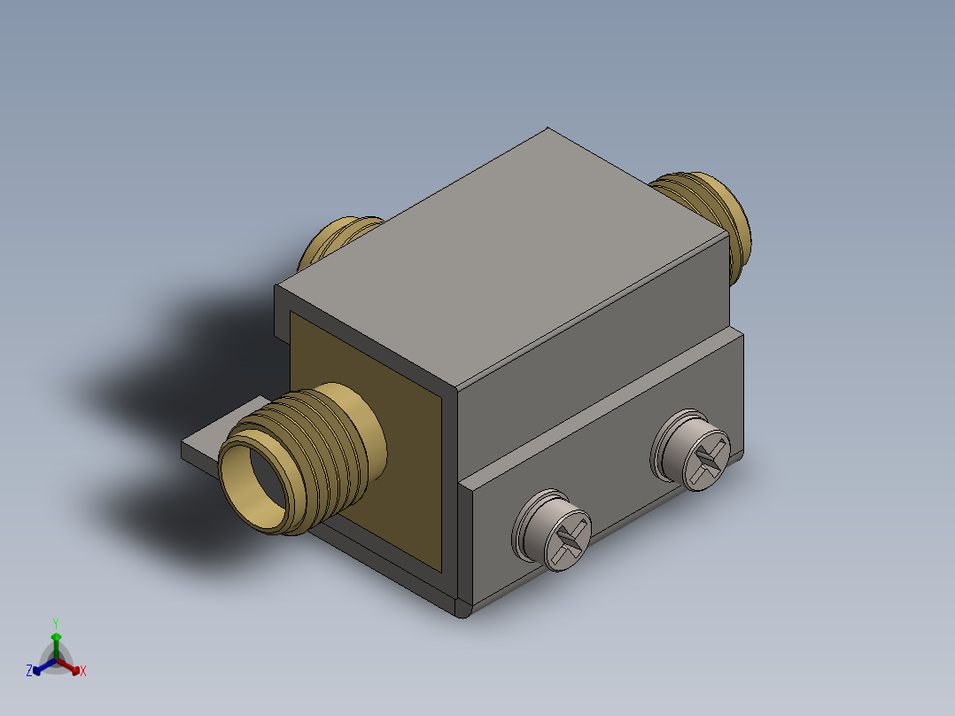 SMA接口34正等轴测图
