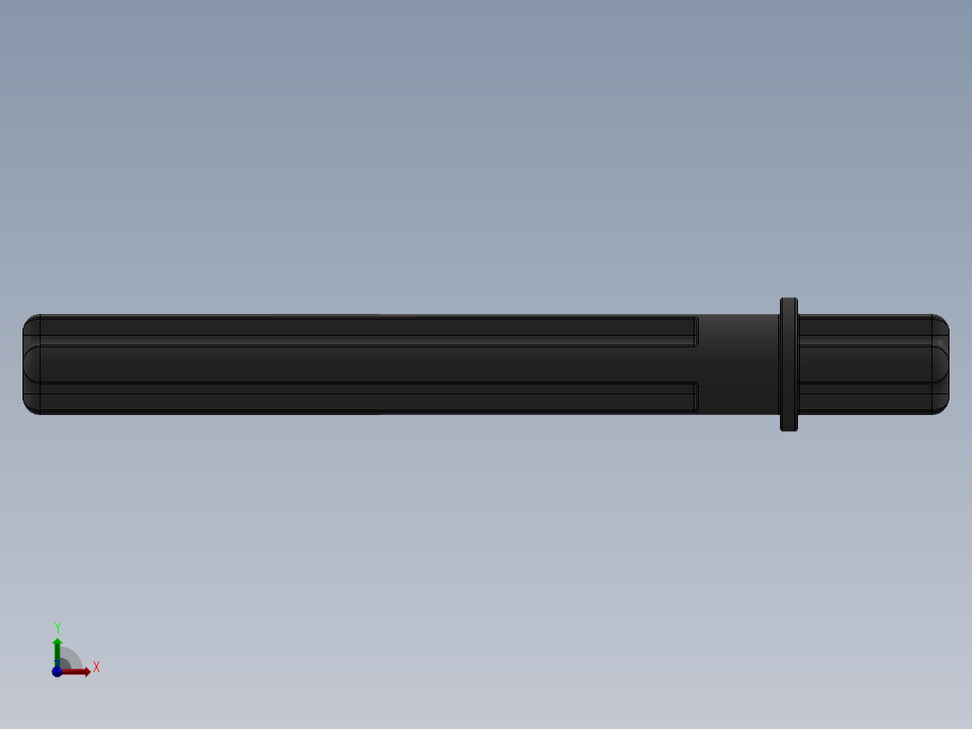 乐高机械组车桥-32209 DkStone Technic Axle 5.5 with Stop前视图