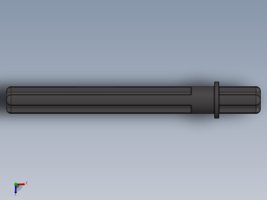 乐高机械组车桥-32209 DkStone Technic Axle 5.5 with Stop俯视缩略图