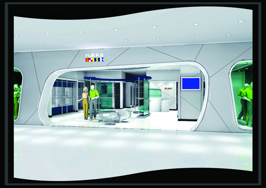 ([北京]某大型商场专卖店装修图)