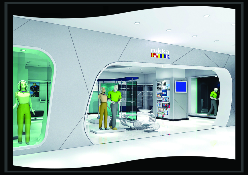 ([北京]某大型商场专卖店装修图)