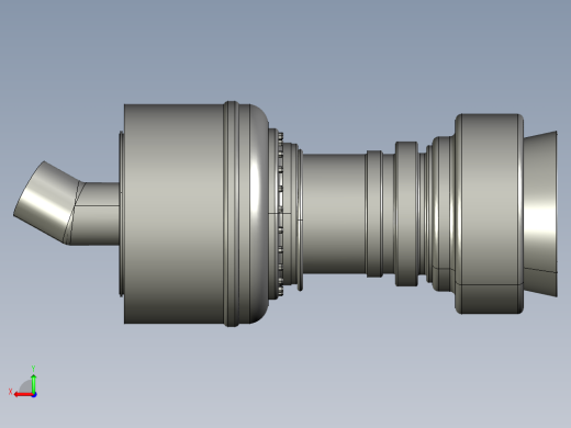燃气轮机122---模型格式为 stp后视缩略图