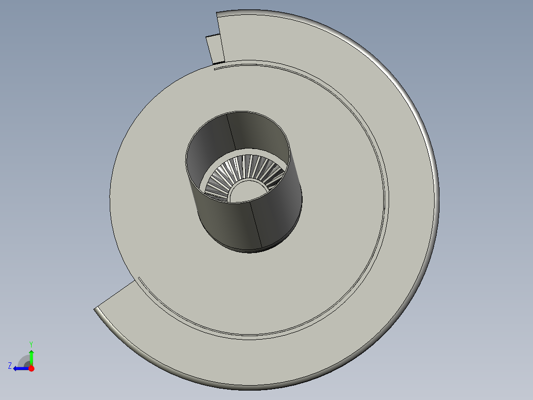 燃气轮机122---模型格式为 stp右视图