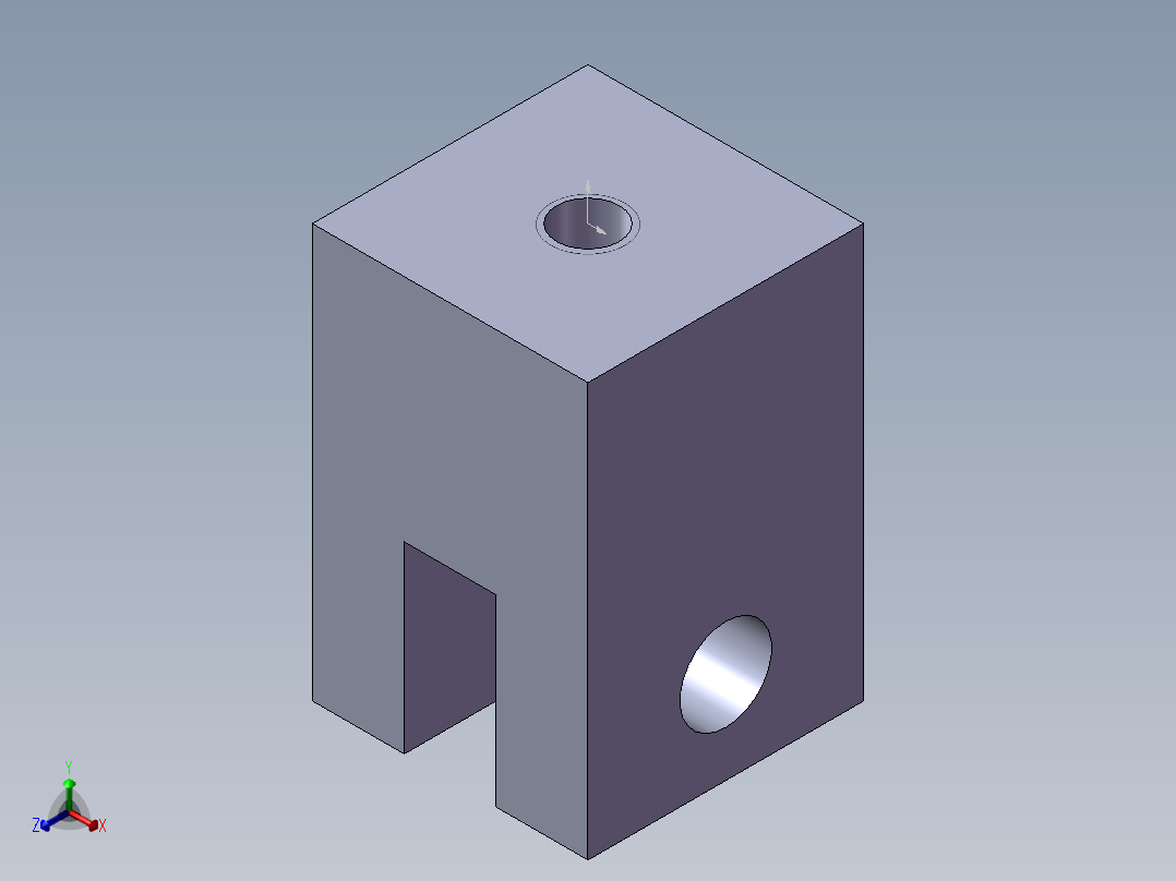 S23 气缸座正等轴测图