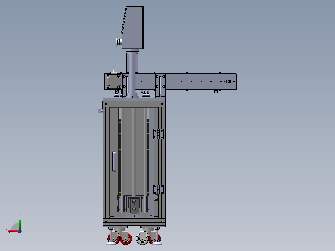自动上料机后视图