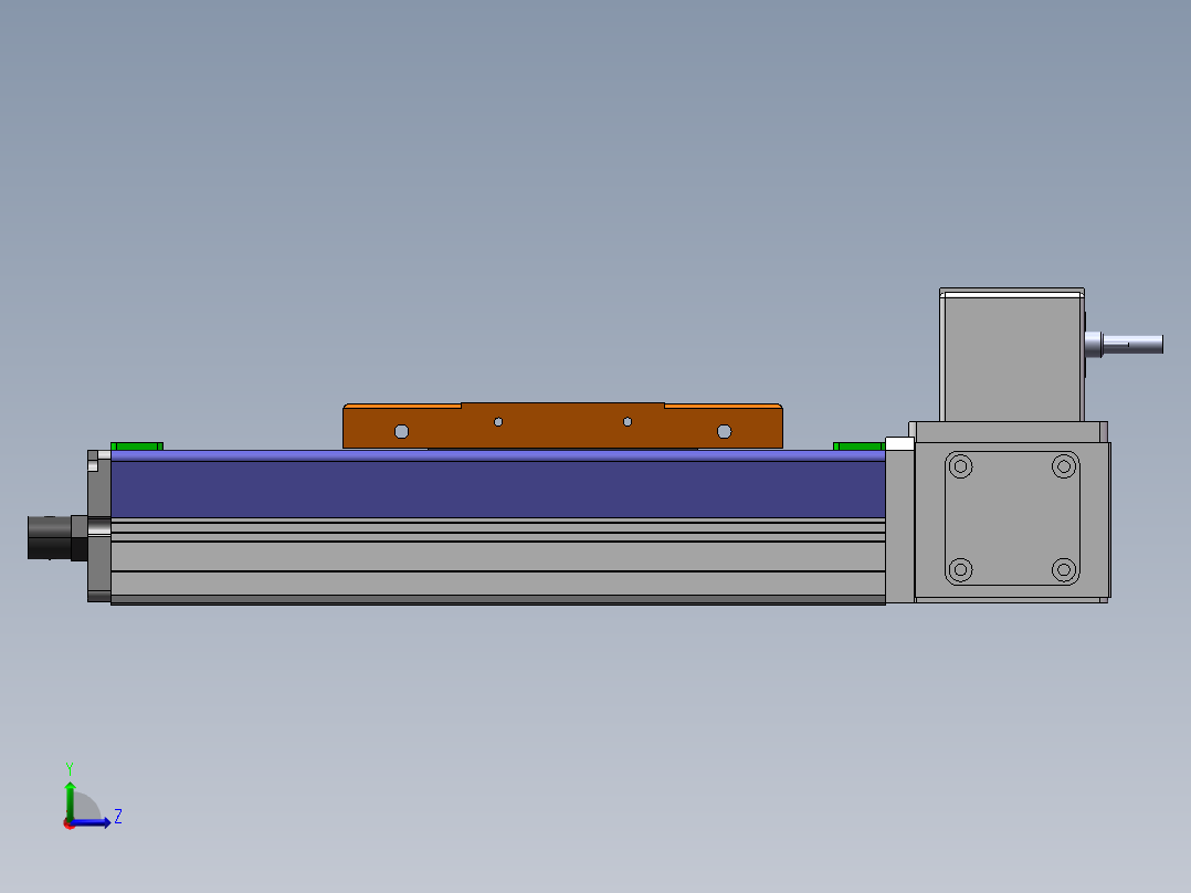 MCB同步带全封闭MCB10-LU-100W左视图