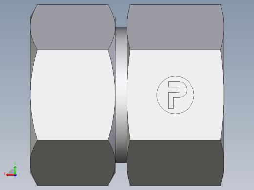 卡套式工业通用硬管接头EO_Swivel_connector_GAI38SMCF后视缩略图