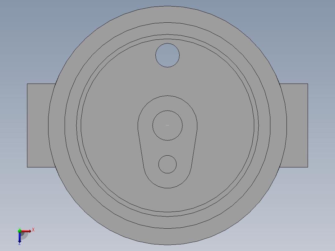 油泵密封盖 40+24.4.8+02俯视图